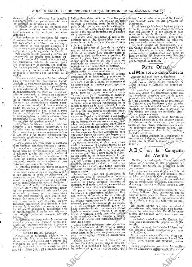ABC MADRID 08-02-1922 página 9
