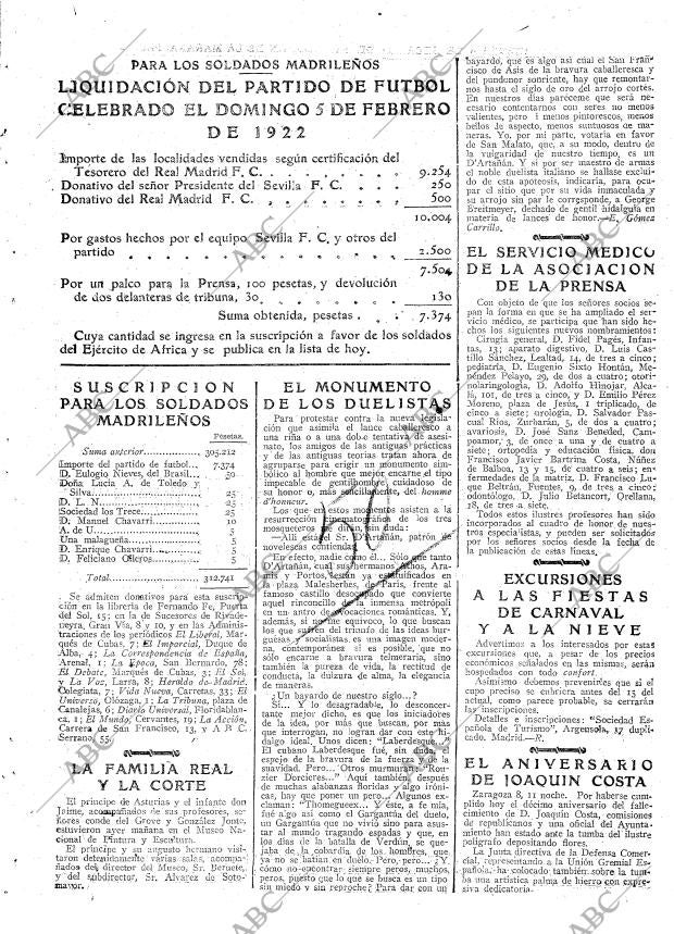 ABC MADRID 09-02-1922 página 11