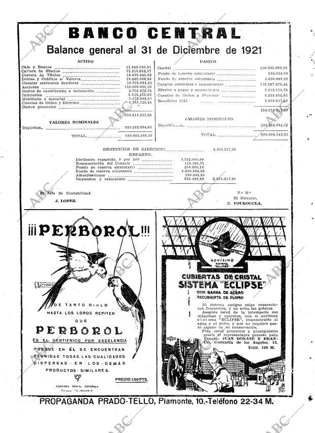 ABC MADRID 09-02-1922 página 2