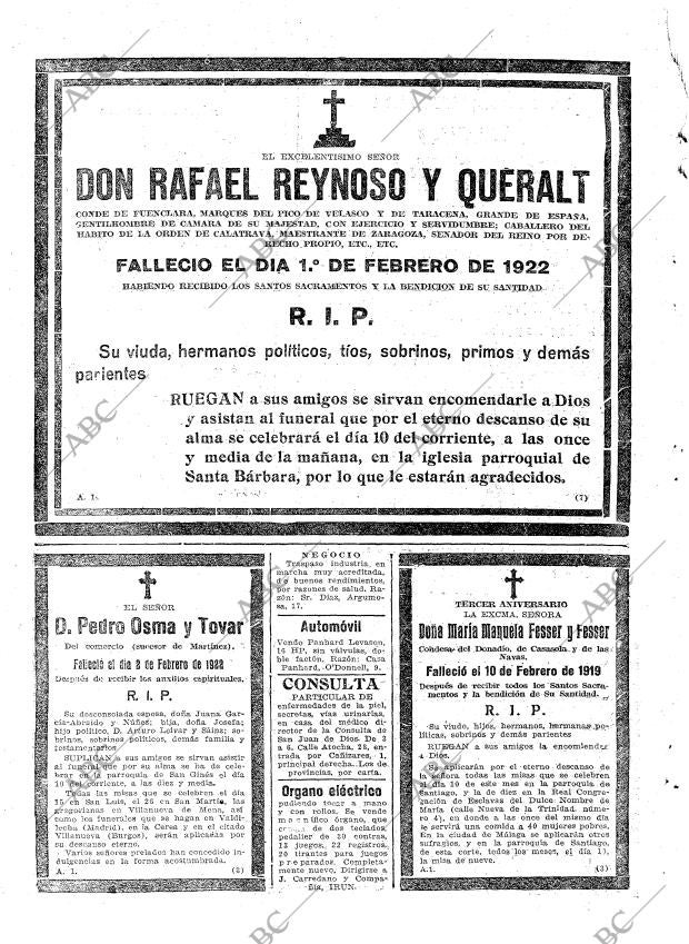 ABC MADRID 09-02-1922 página 28