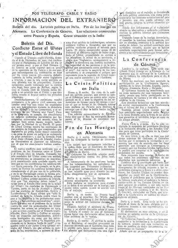 ABC MADRID 10-02-1922 página 15