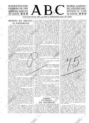 ABC MADRID 10-02-1922 página 3