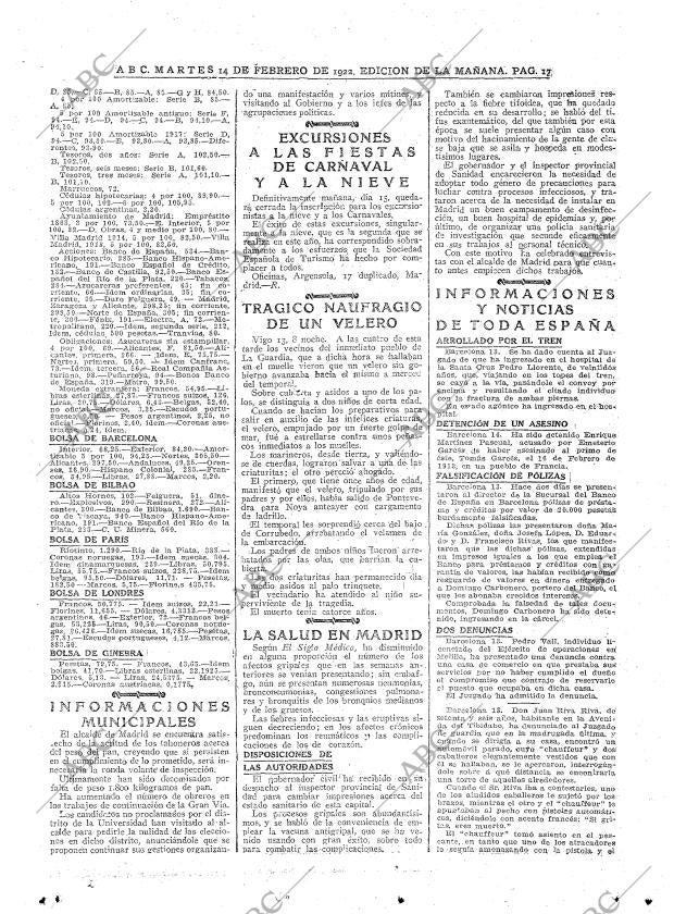 ABC MADRID 14-02-1922 página 17