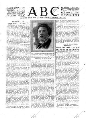 ABC MADRID 14-02-1922 página 3