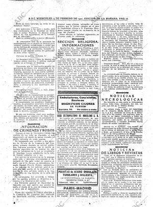 ABC MADRID 15-02-1922 página 18