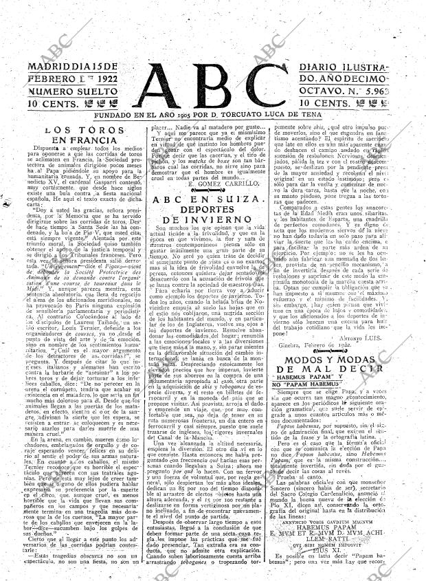 ABC MADRID 15-02-1922 página 3