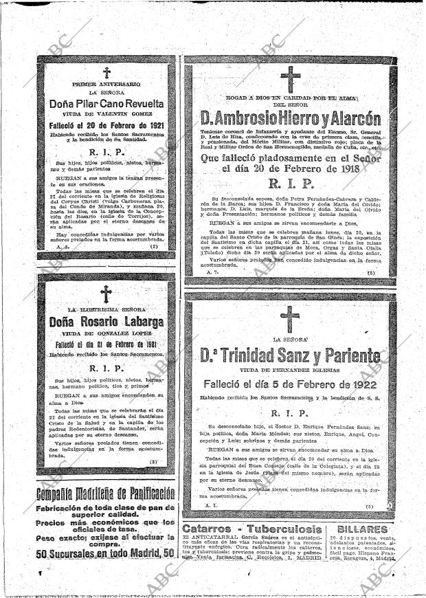 ABC MADRID 19-02-1922 página 34