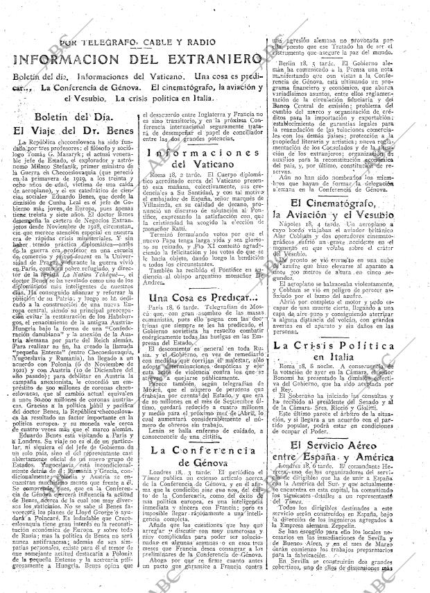 ABC MADRID 20-02-1922 página 11