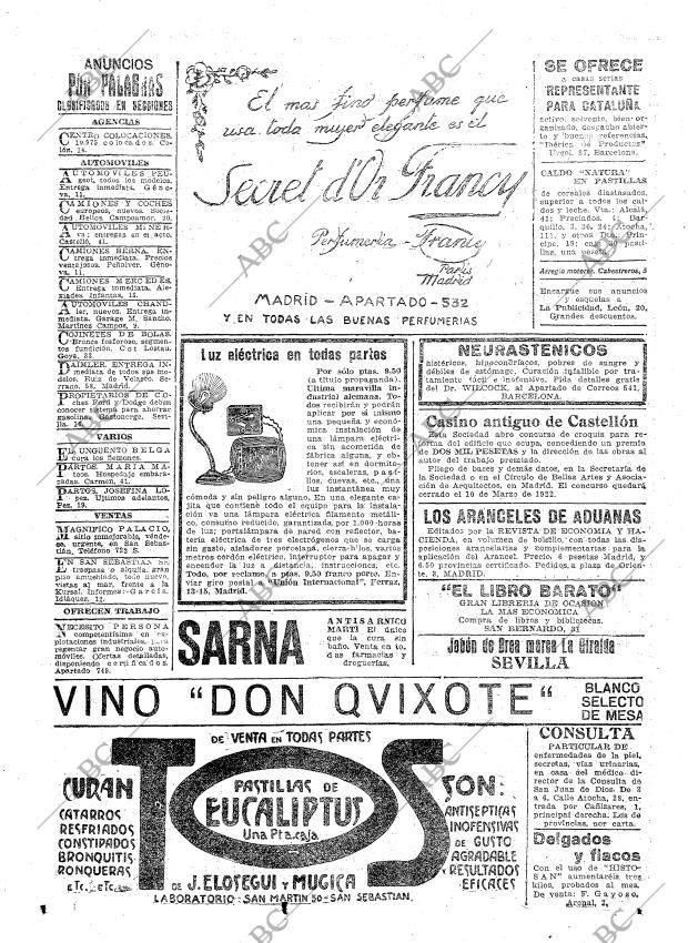 ABC MADRID 20-02-1922 página 19