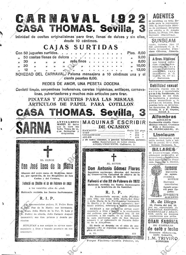 ABC MADRID 23-02-1922 página 27