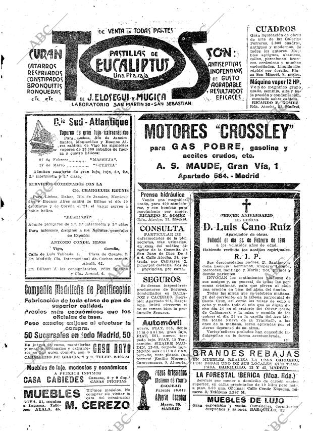 ABC MADRID 23-02-1922 página 29