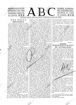 ABC MADRID 23-02-1922 página 3