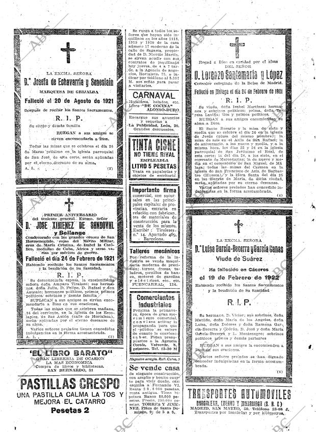 ABC MADRID 23-02-1922 página 30