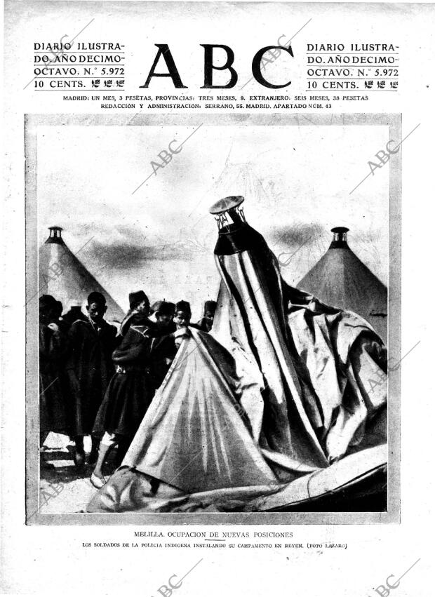 ABC MADRID 25-02-1922 página 1