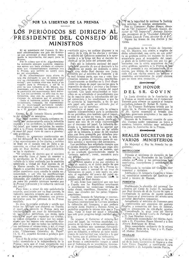 ABC MADRID 25-02-1922 página 11
