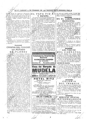 ABC MADRID 25-02-1922 página 14