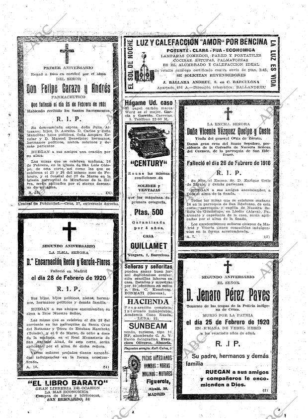 ABC MADRID 25-02-1922 página 29