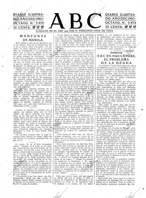 ABC MADRID 25-02-1922 página 3