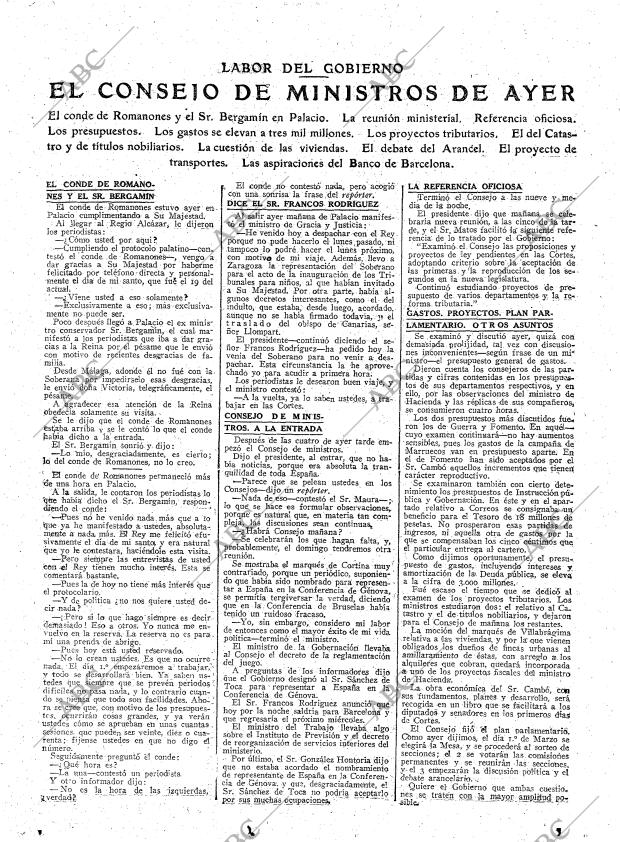 ABC MADRID 25-02-1922 página 7