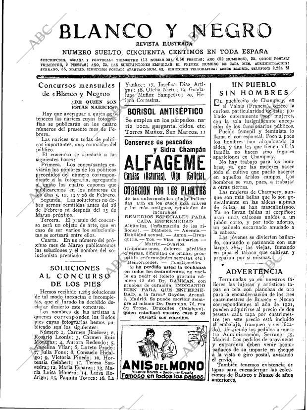 BLANCO Y NEGRO MADRID 26-02-1922 página 39