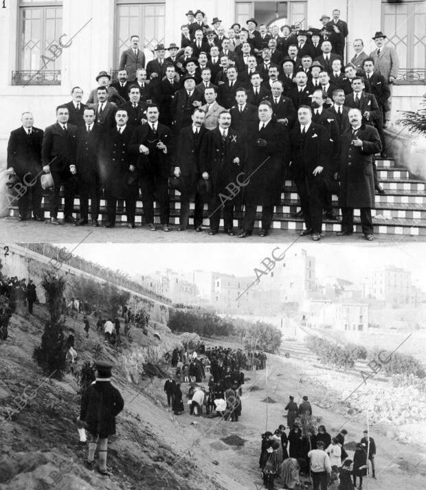 homenaje Tributado al presidente de la cámara de Comercio, D. Pedro Lloret (X),...