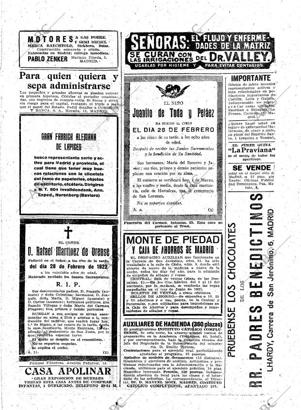 ABC MADRID 01-03-1922 página 23