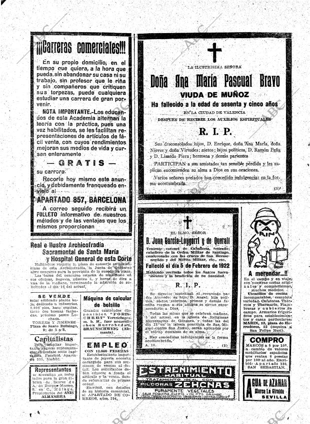 ABC MADRID 04-03-1922 página 28