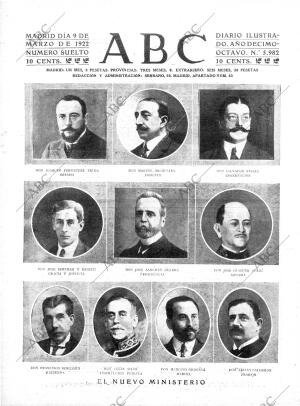 ABC MADRID 09-03-1922 página 1