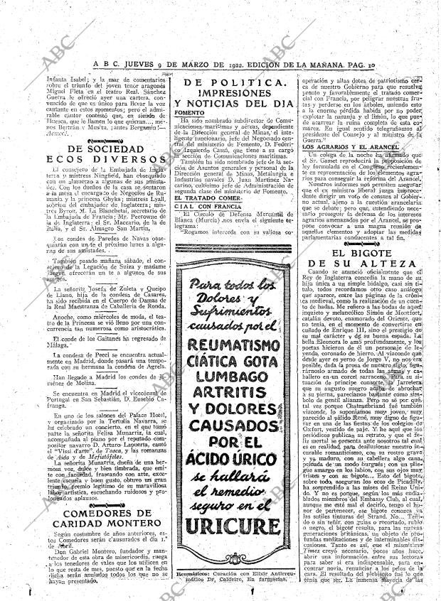 ABC MADRID 09-03-1922 página 10