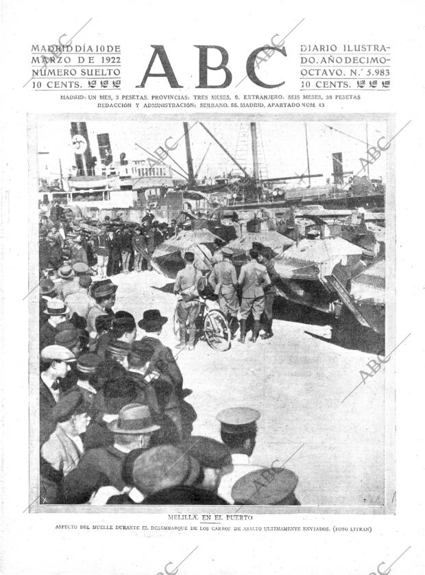 ABC MADRID 10-03-1922 página 1