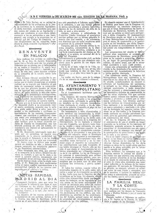 ABC MADRID 10-03-1922 página 9