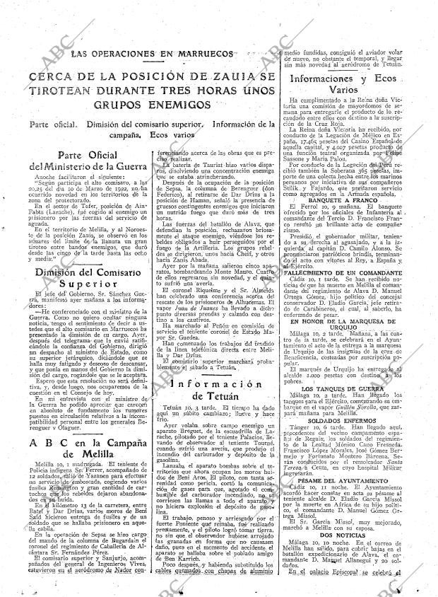 ABC MADRID 11-03-1922 página 11
