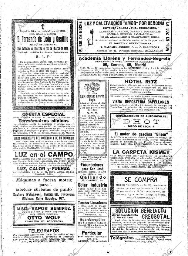 ABC MADRID 11-03-1922 página 26