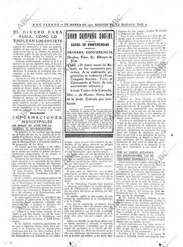 ABC MADRID 11-03-1922 página 9
