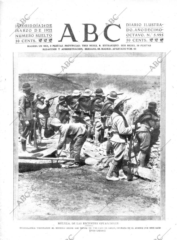ABC MADRID 24-03-1922 página 1