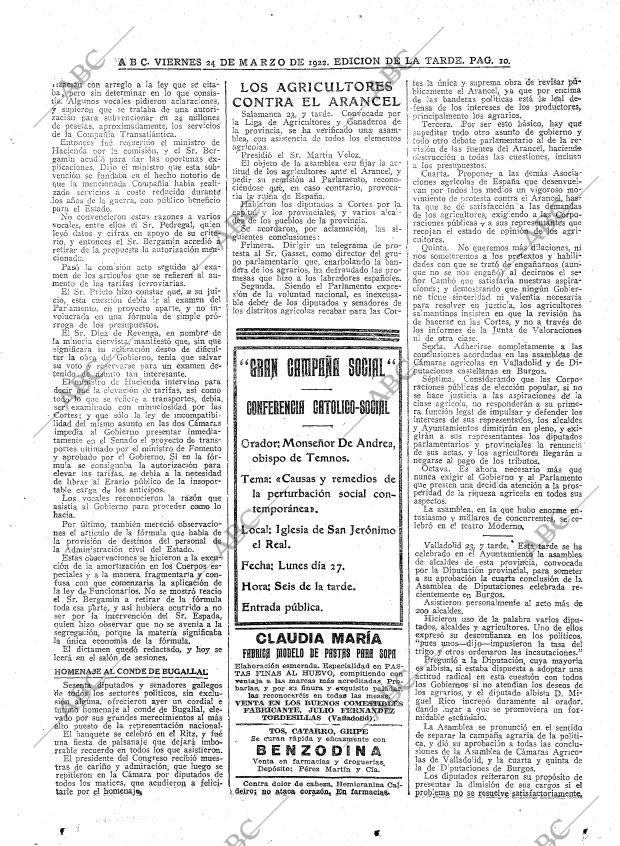ABC MADRID 24-03-1922 página 10