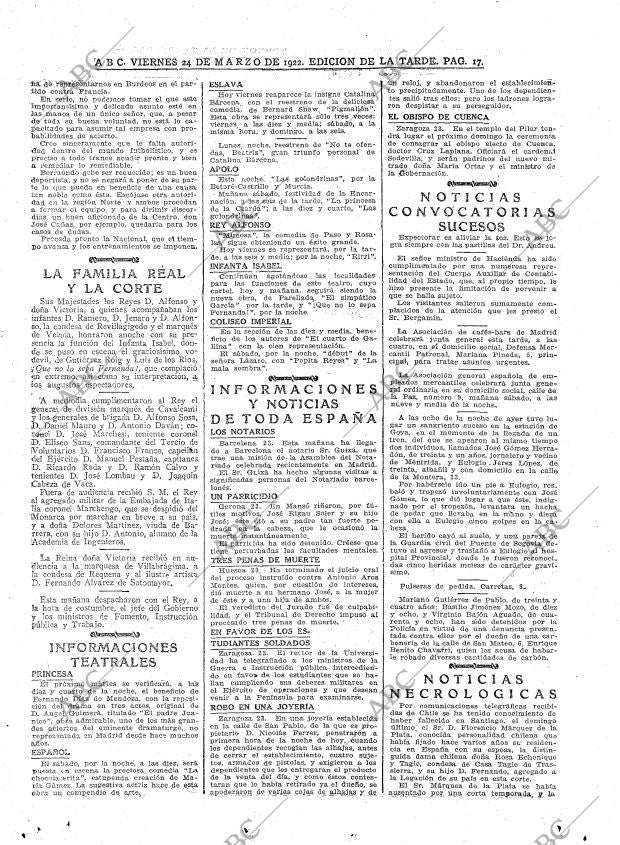 ABC MADRID 24-03-1922 página 17