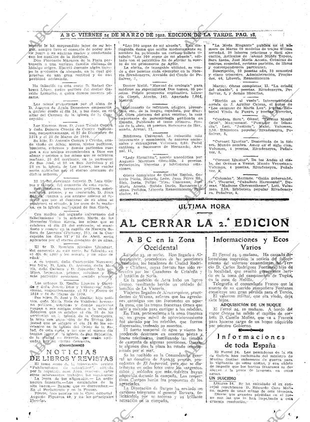 ABC MADRID 24-03-1922 página 18