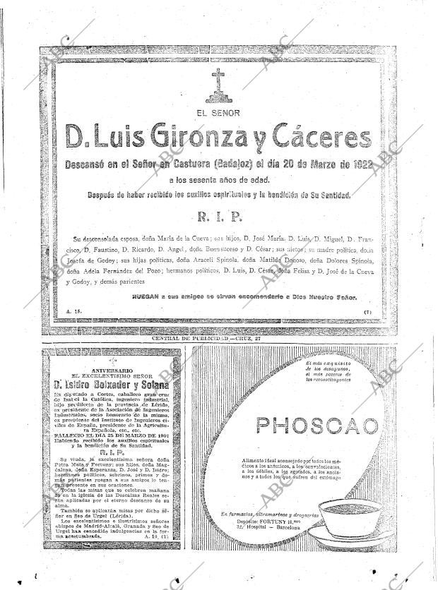 ABC MADRID 24-03-1922 página 22