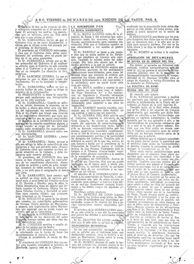 ABC MADRID 24-03-1922 página 8