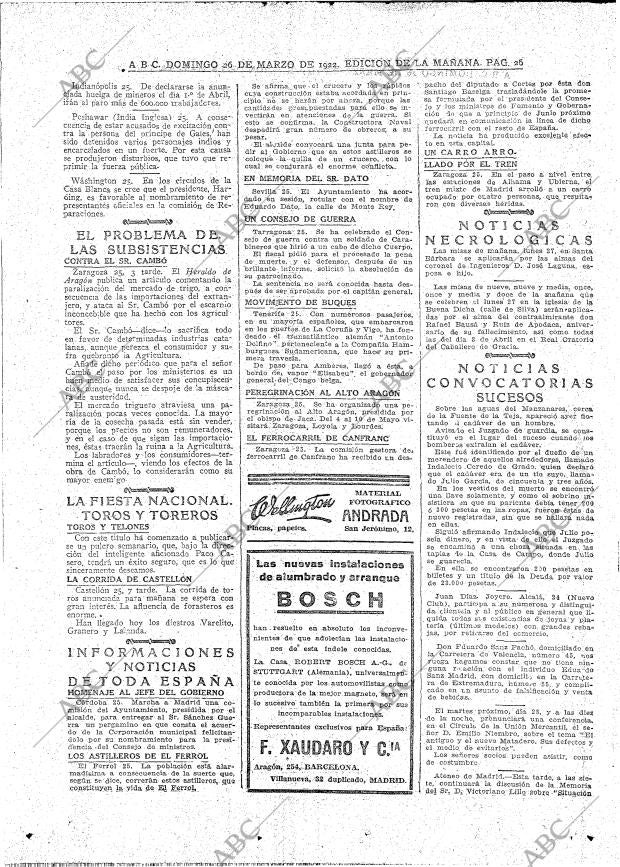 ABC MADRID 26-03-1922 página 26