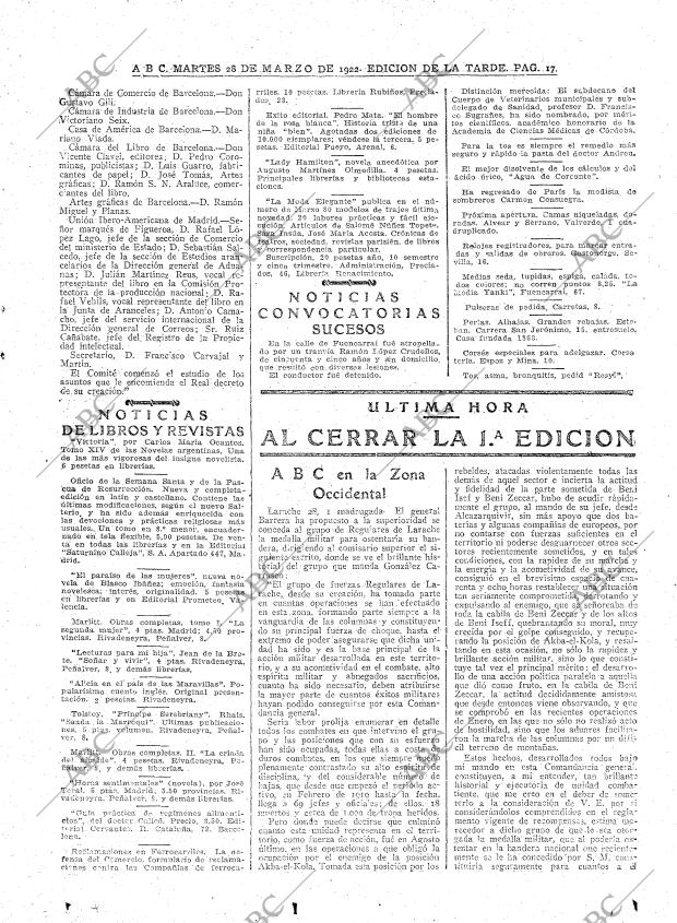 ABC MADRID 28-03-1922 página 17