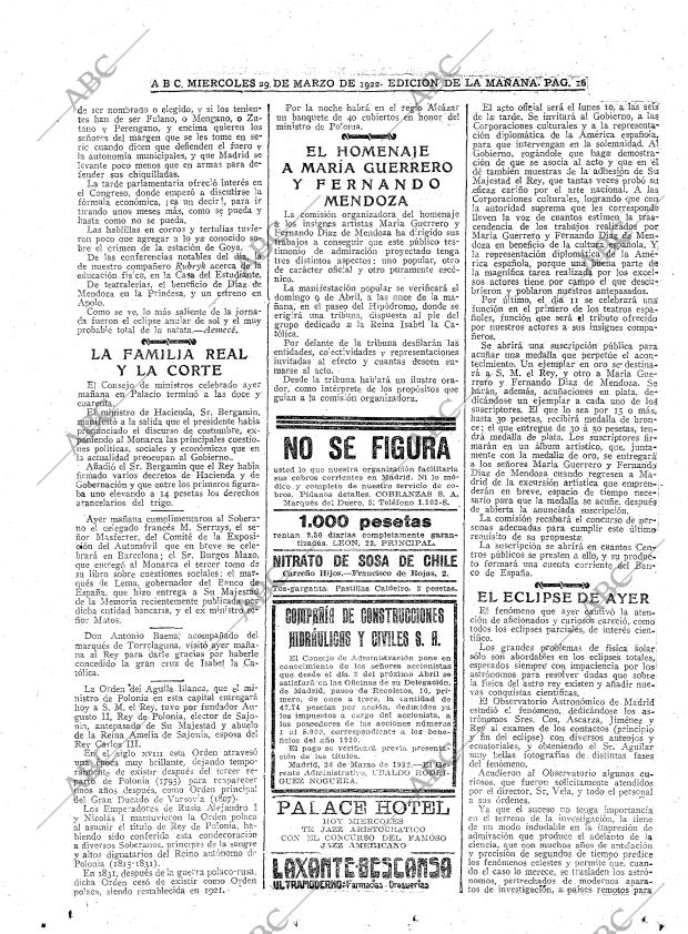 ABC MADRID 29-03-1922 página 16