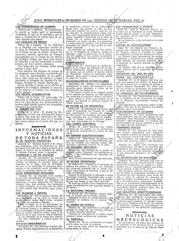 ABC MADRID 29-03-1922 página 22