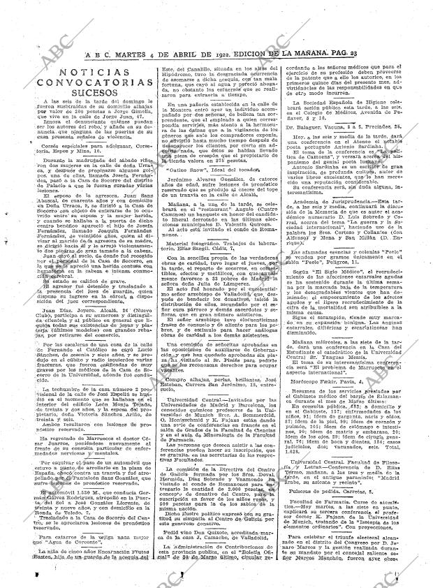 ABC MADRID 04-04-1922 página 23