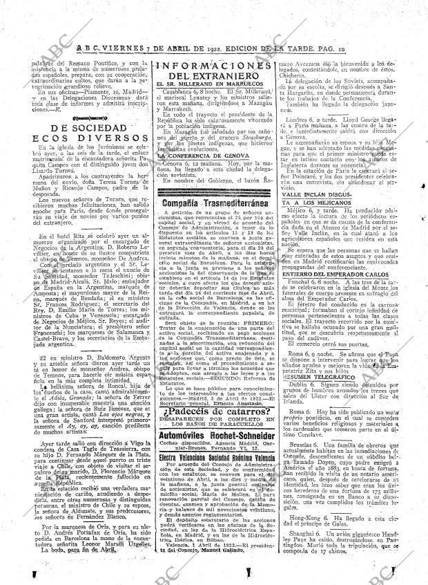 ABC MADRID 07-04-1922 página 10