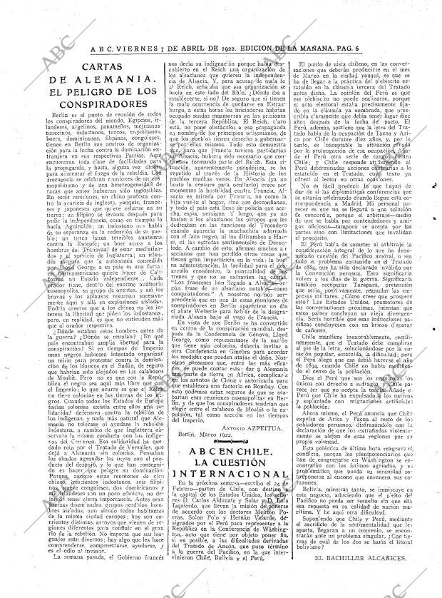 ABC MADRID 07-04-1922 página 6