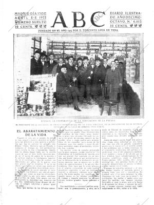 ABC MADRID 13-04-1922 página 1
