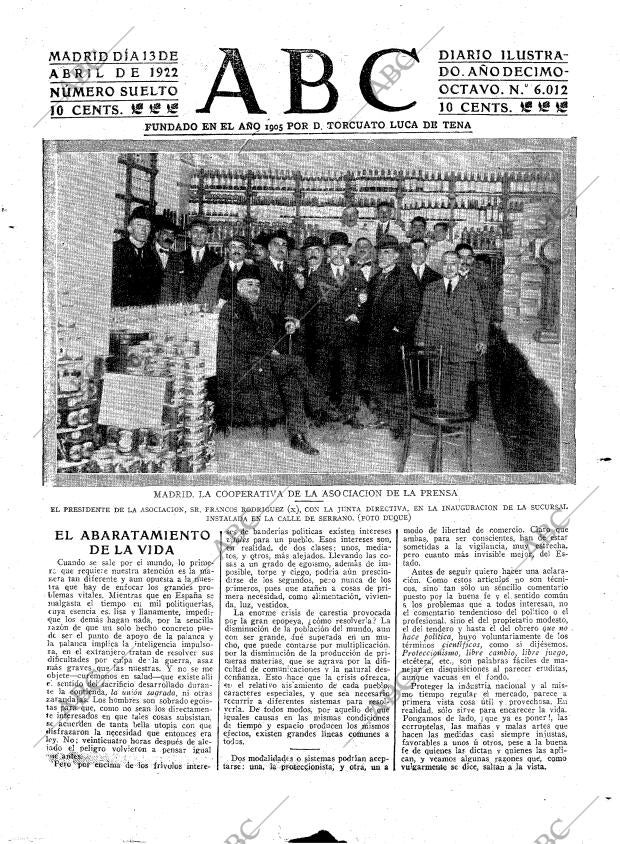 ABC MADRID 13-04-1922 página 3