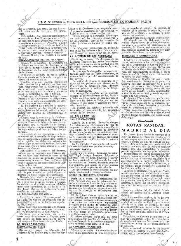 ABC MADRID 14-04-1922 página 14